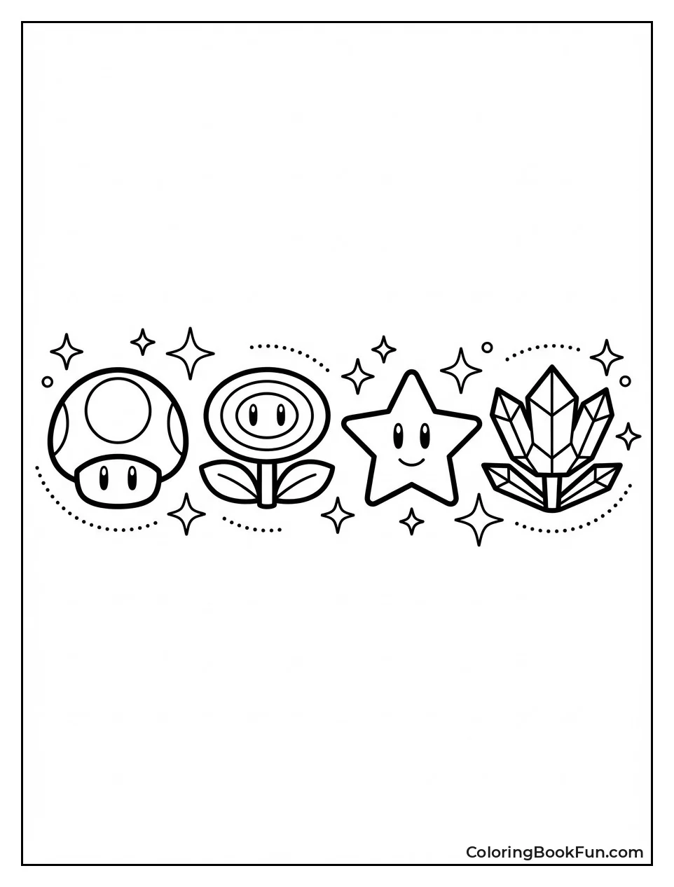 Power-Ups Sparkle in Line