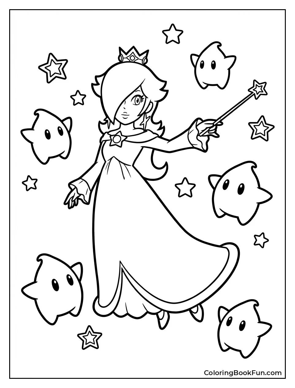 Rosalina Floats with Baby Lumas