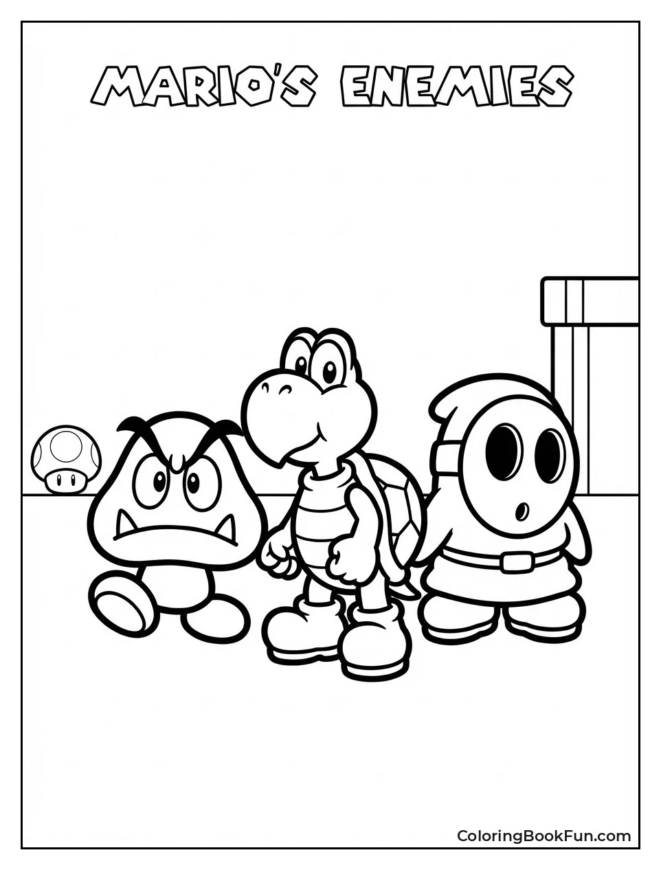 Goomba Koopa and Shy Guy