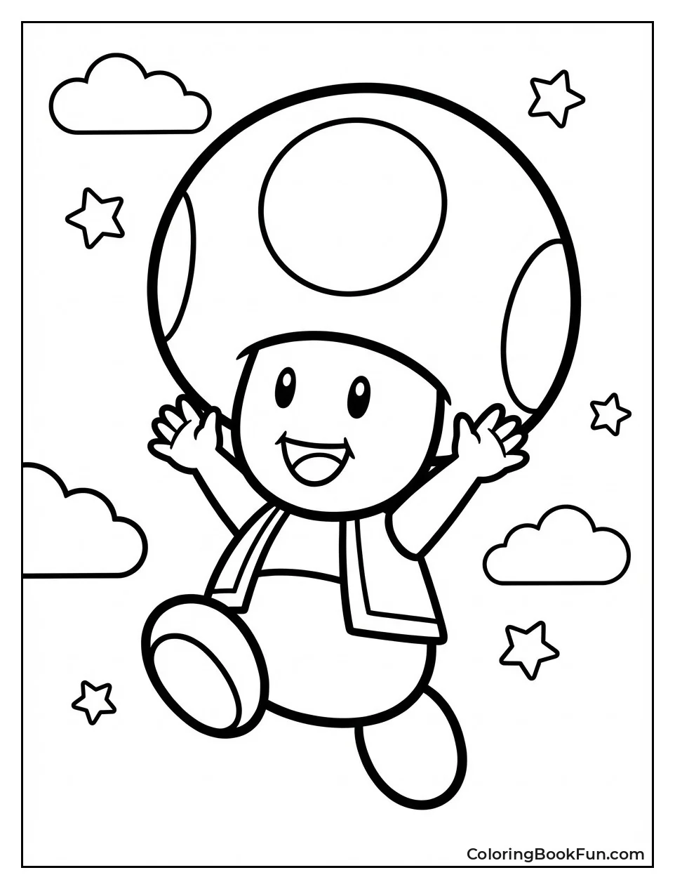 Toad Jumps in Excitement