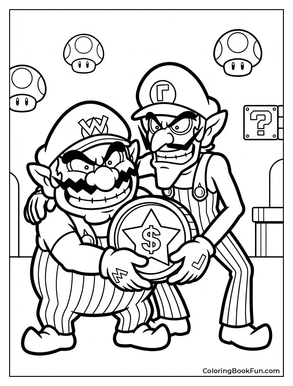 Wario and Waluigi Scheme Mischief