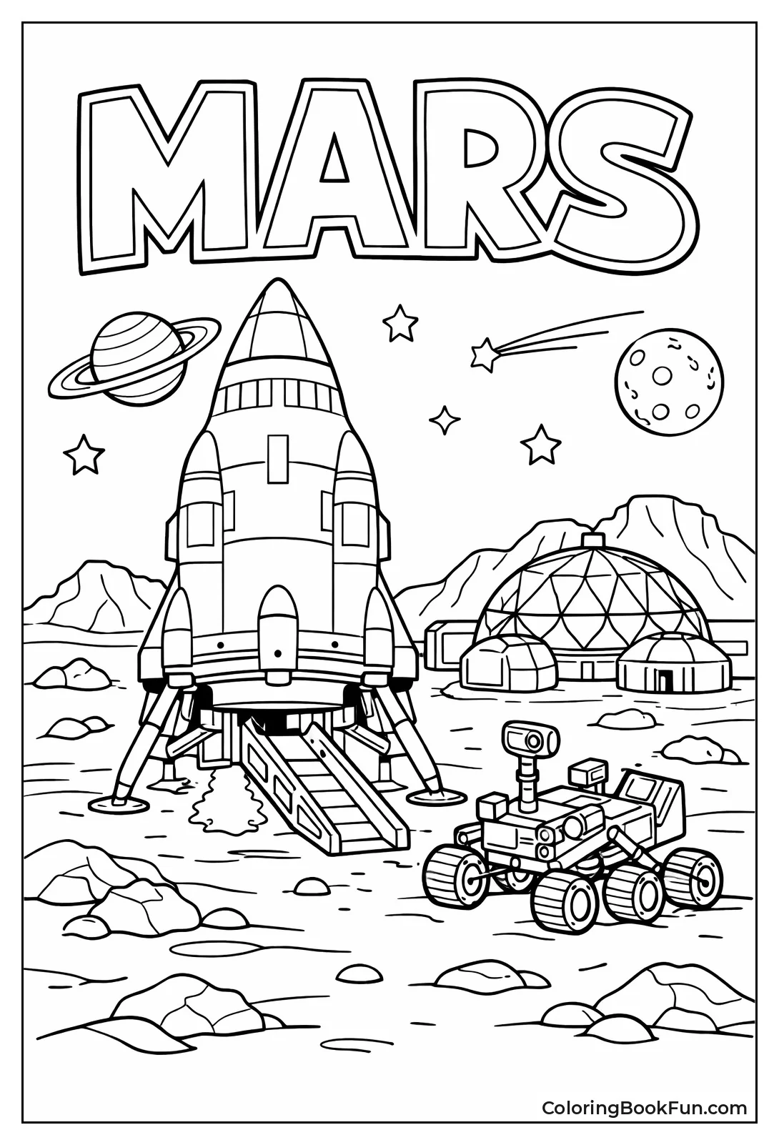 Rocket Lands on Mars