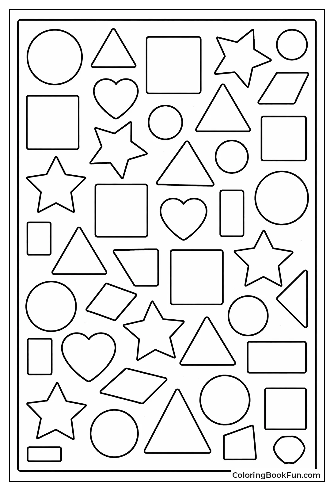 Repeating Math Shape Patterns