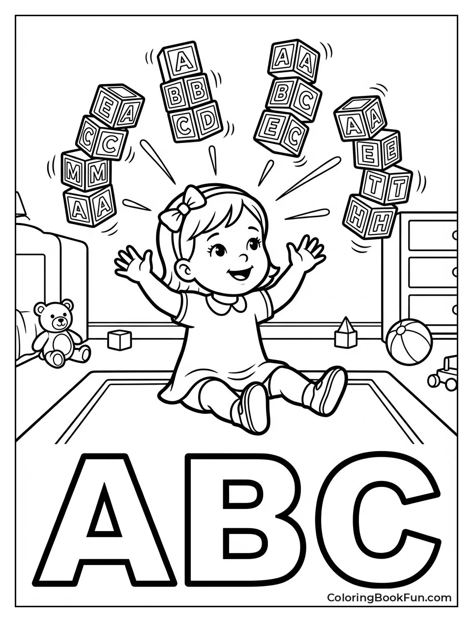 Matilda Stacks Tall Alphabet Blocks