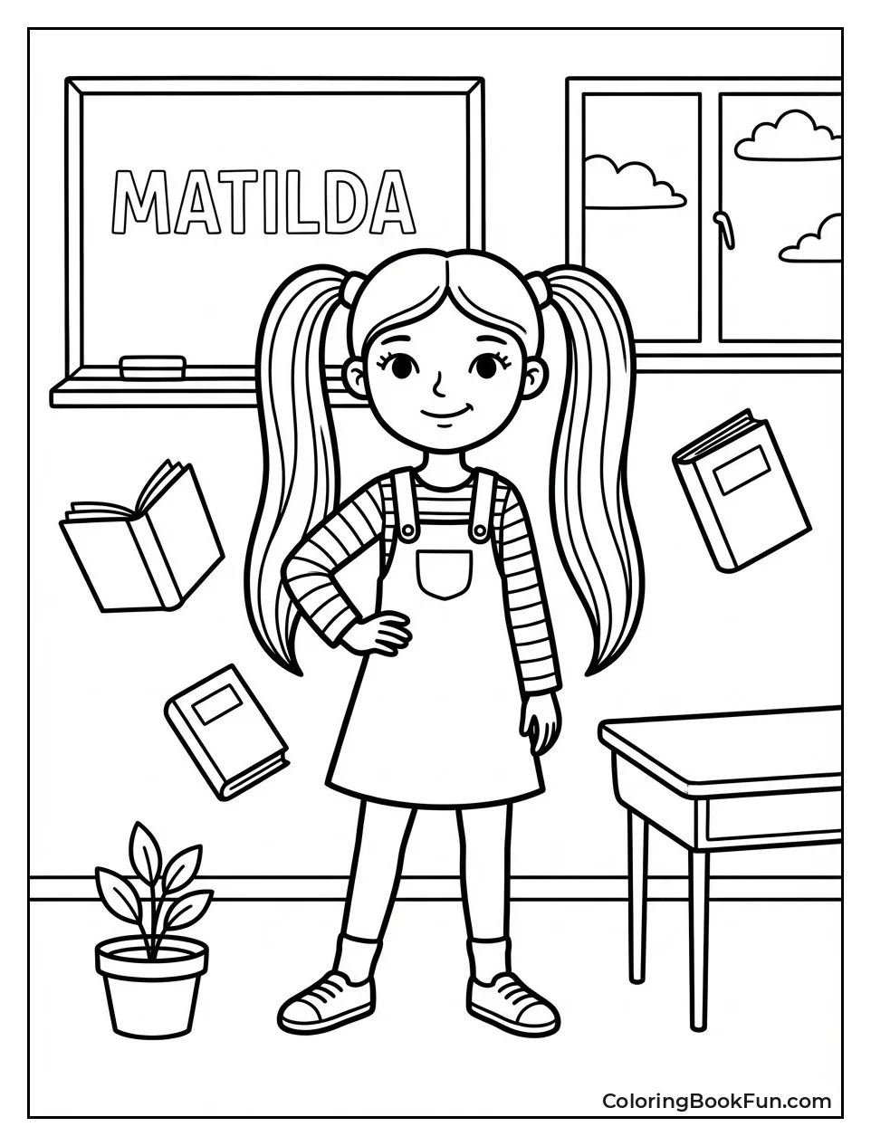 Confident Amanda with Long Pigtails