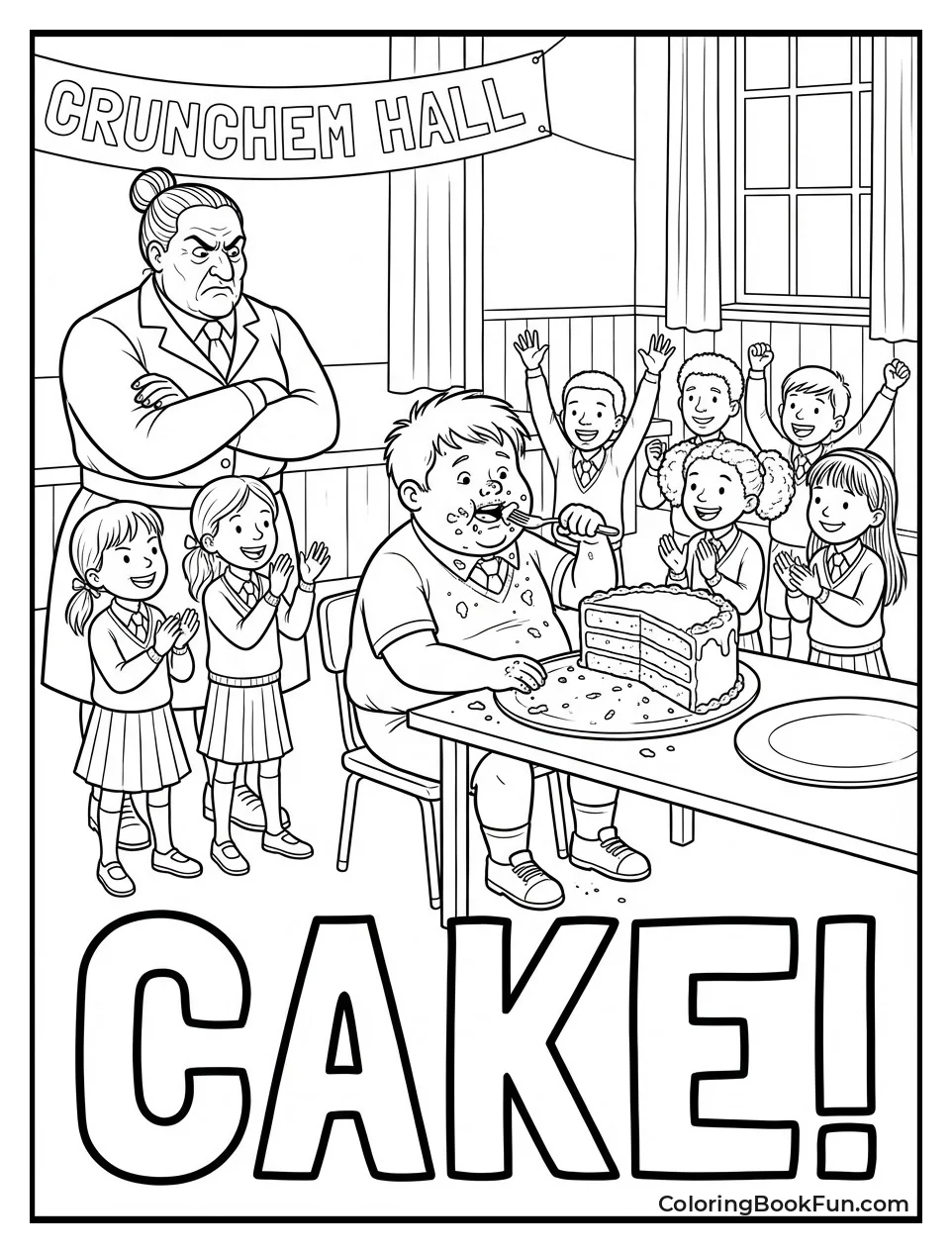 Bruce Finishes Giant Chocolate Cake