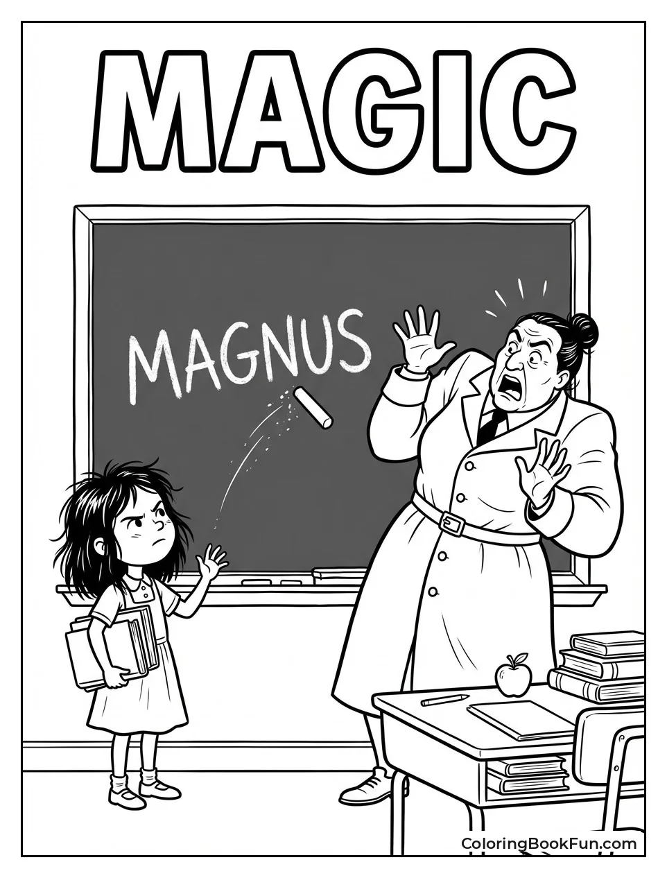 Floating Chalk Writes Mysterious Name