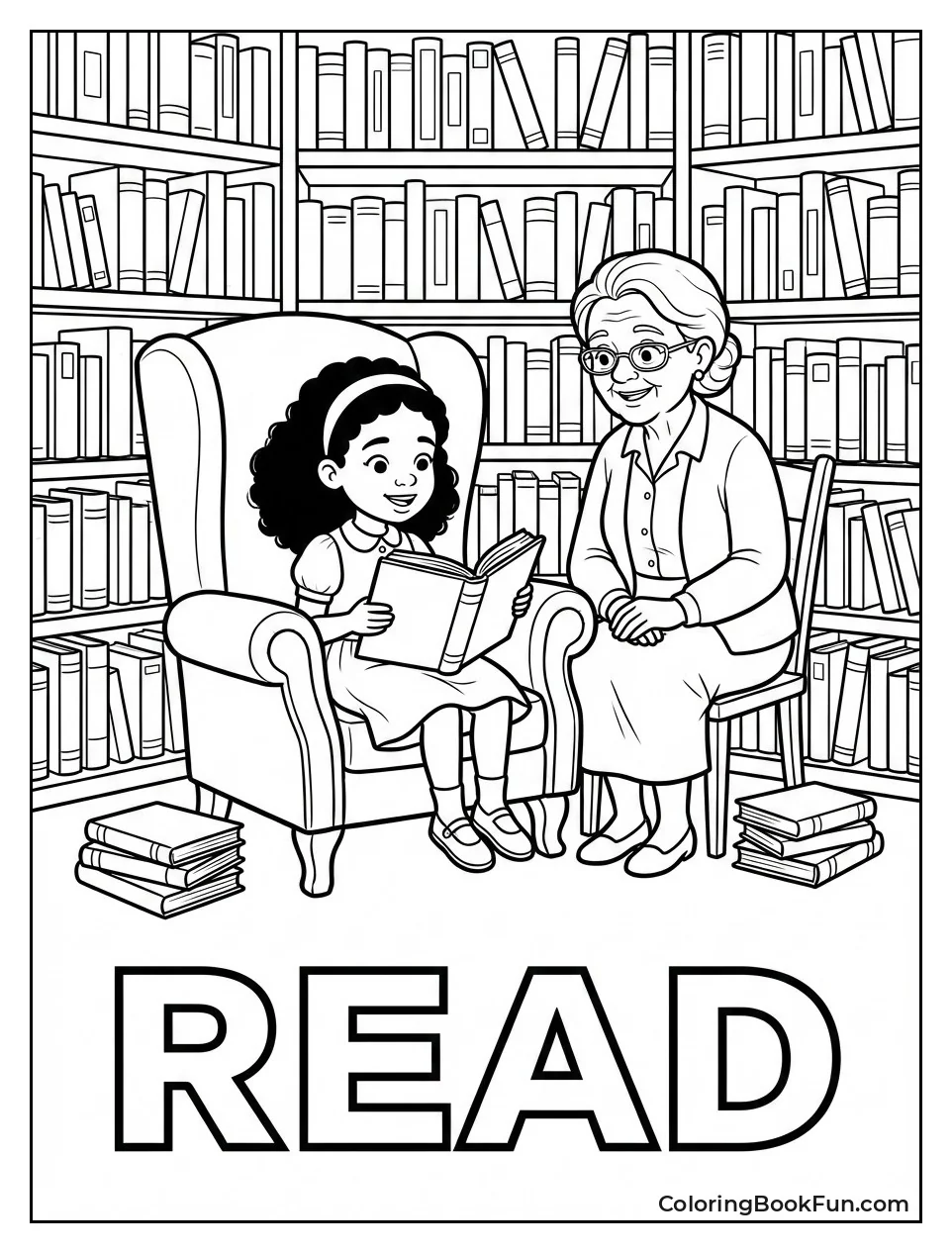 Matilda Reads to Mrs Phelps