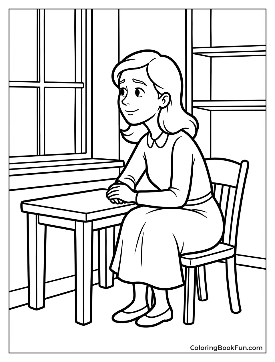 Sad Miss Honey in Cottage