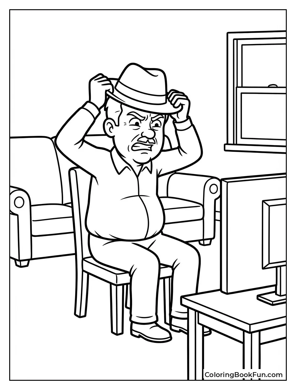 Mr Wormwood Fights Stuck Hat