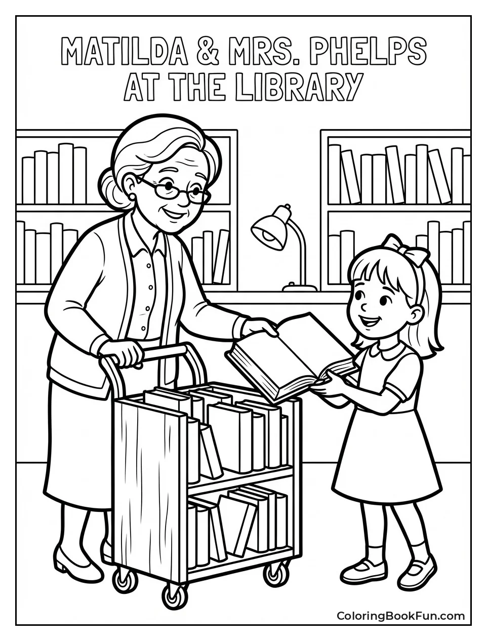 Mrs Phelps Gives Book to Matilda