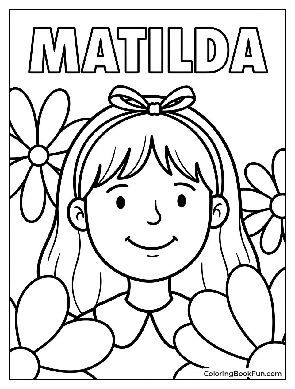 Smiling Matilda with Red Ribbon