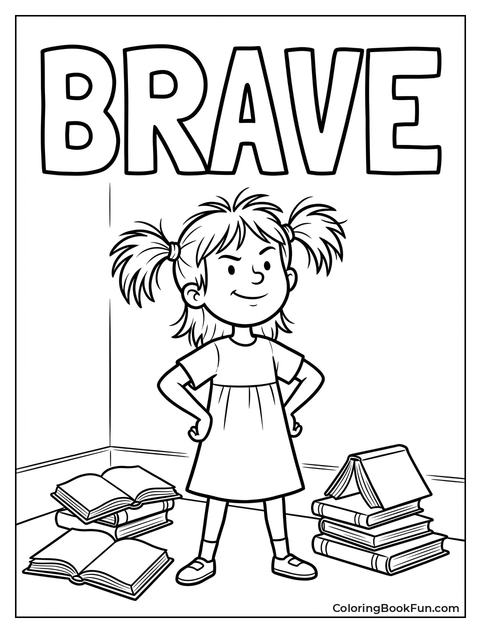 Brave Matilda Stands Hands on Hips