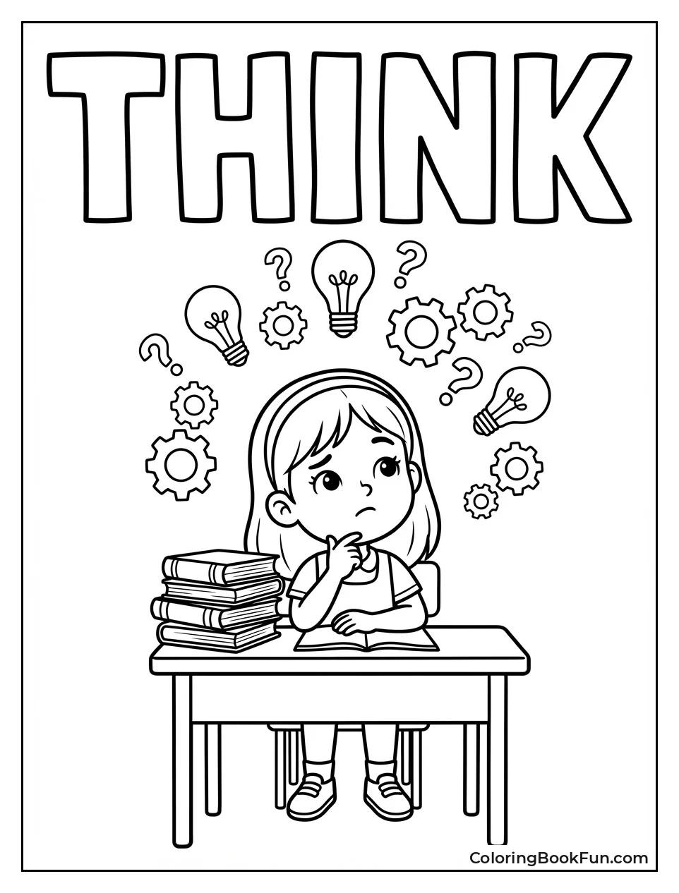 Lightbulbs Float around Matilda's Head