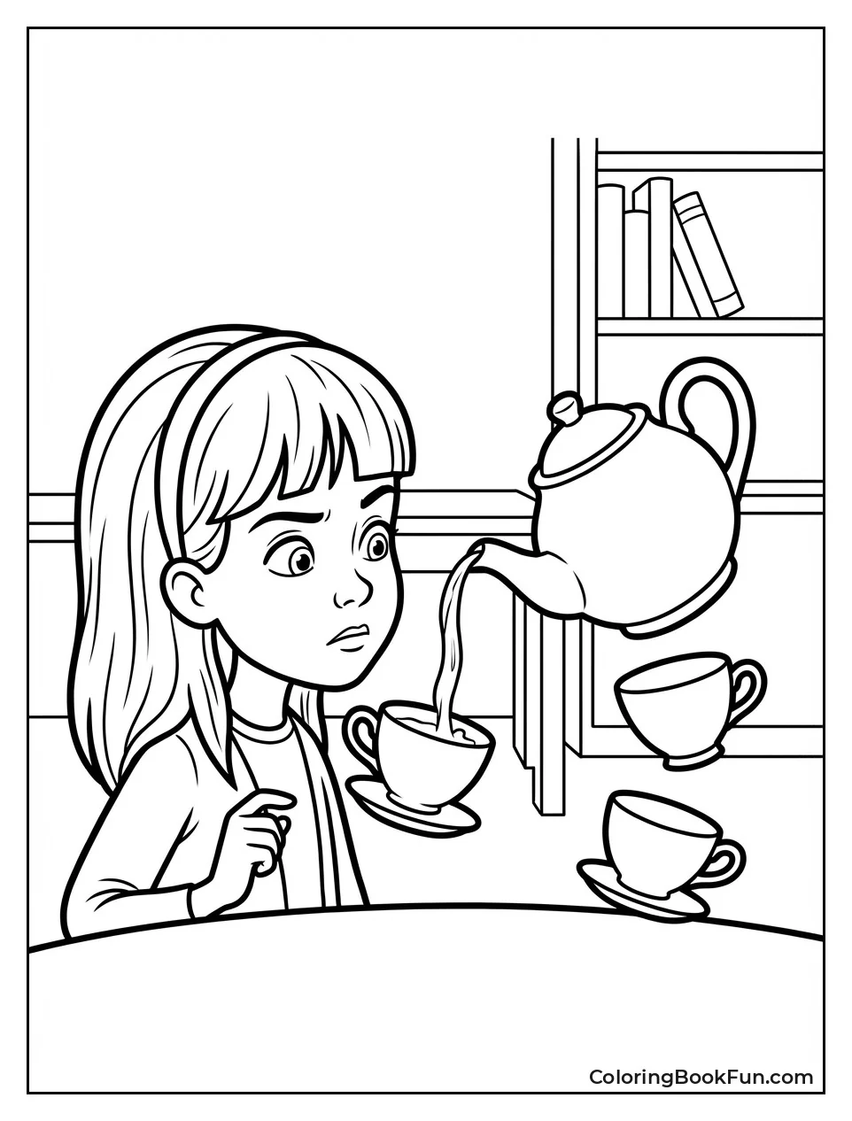 Floating Teapot Pours Tea Mid-Air