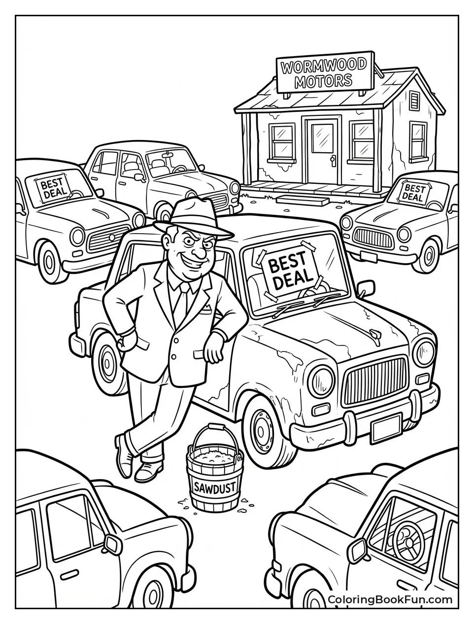 Mr Wormwood Sells Used Cars