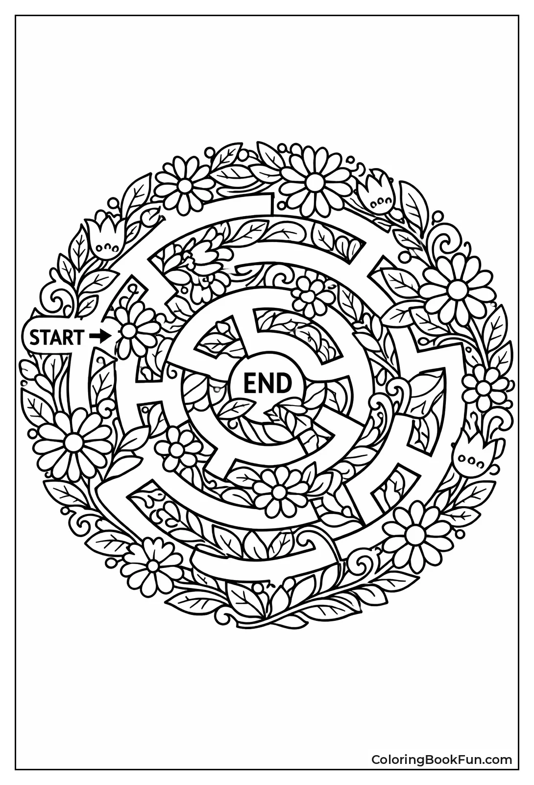 Flowers Weave Pattern Maze