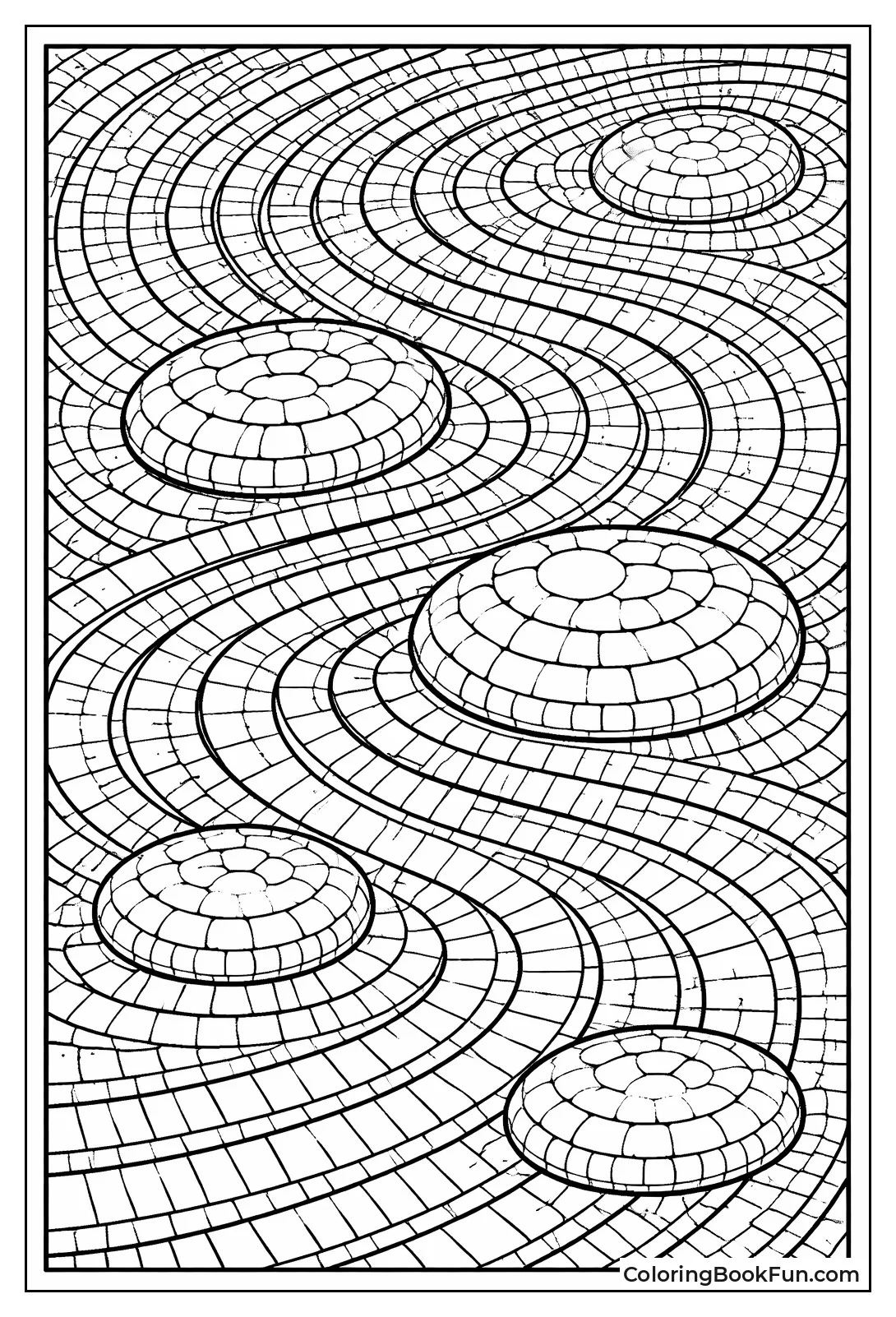 Zen Garden Sand Mosaic