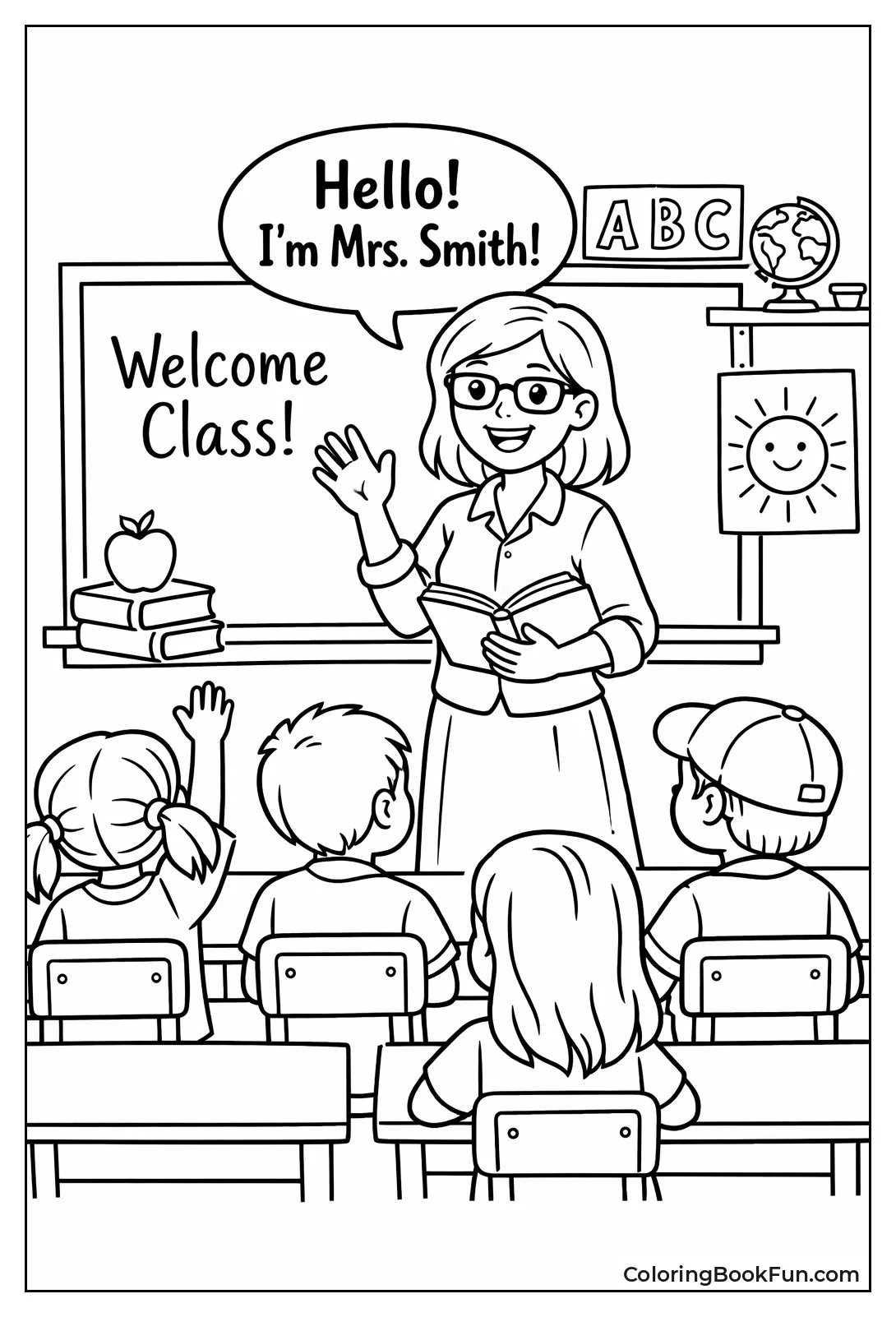 Teacher Meeting New Students Welcome