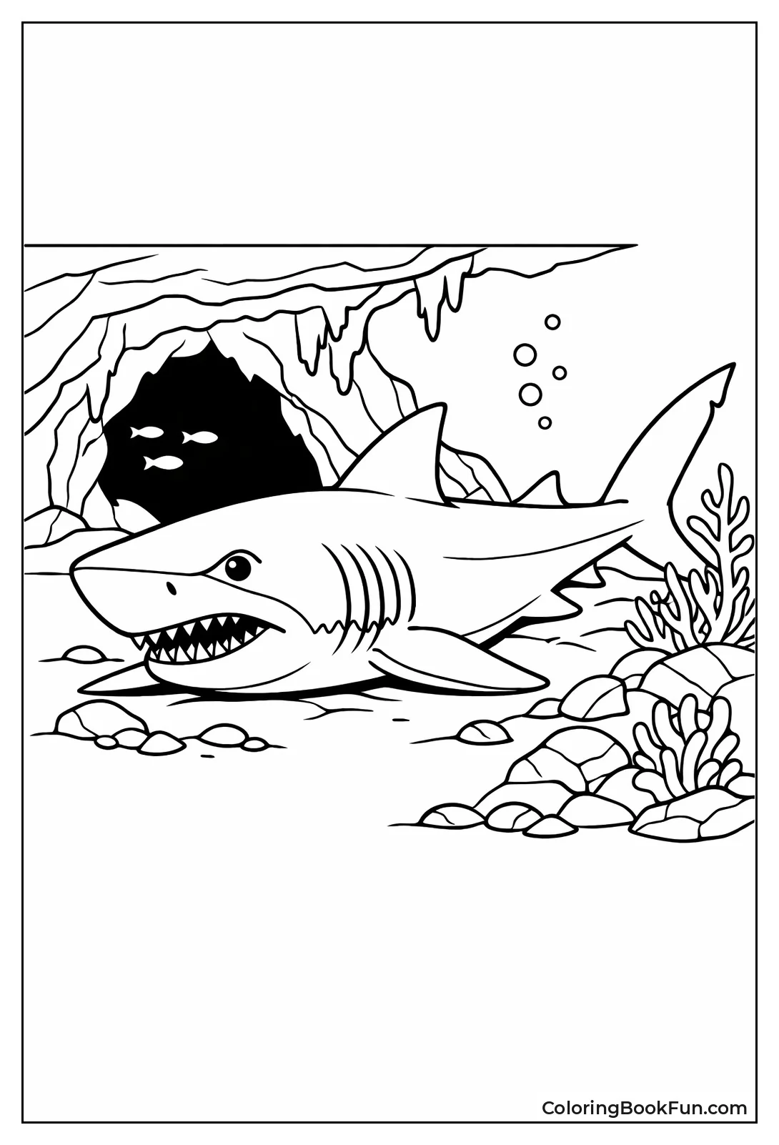 Megalodon Rests on Bottom