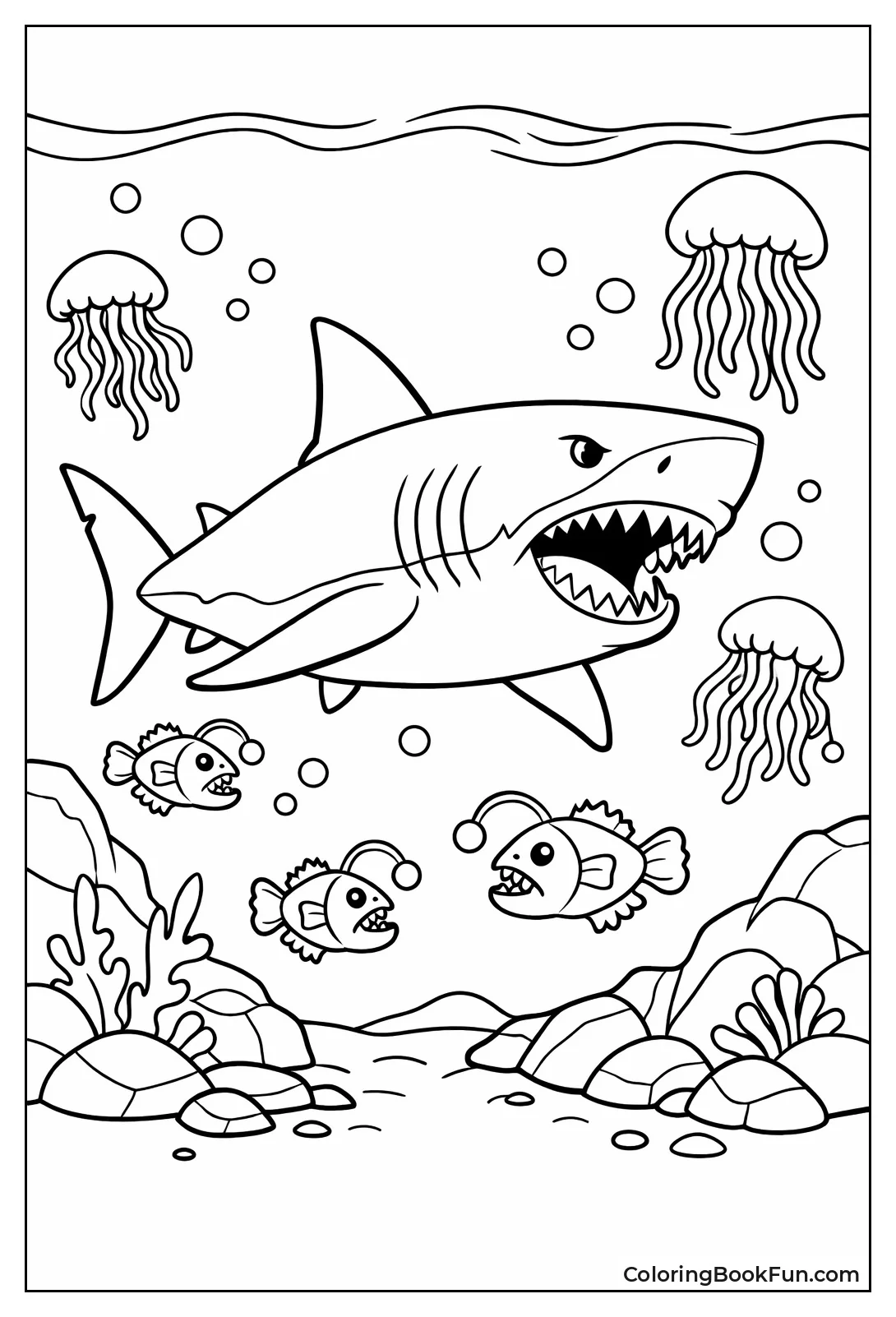 Megalodon Hunts Deep Sea