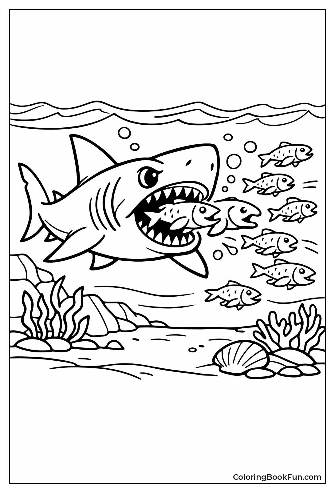 Juvenile Chases Small Fish