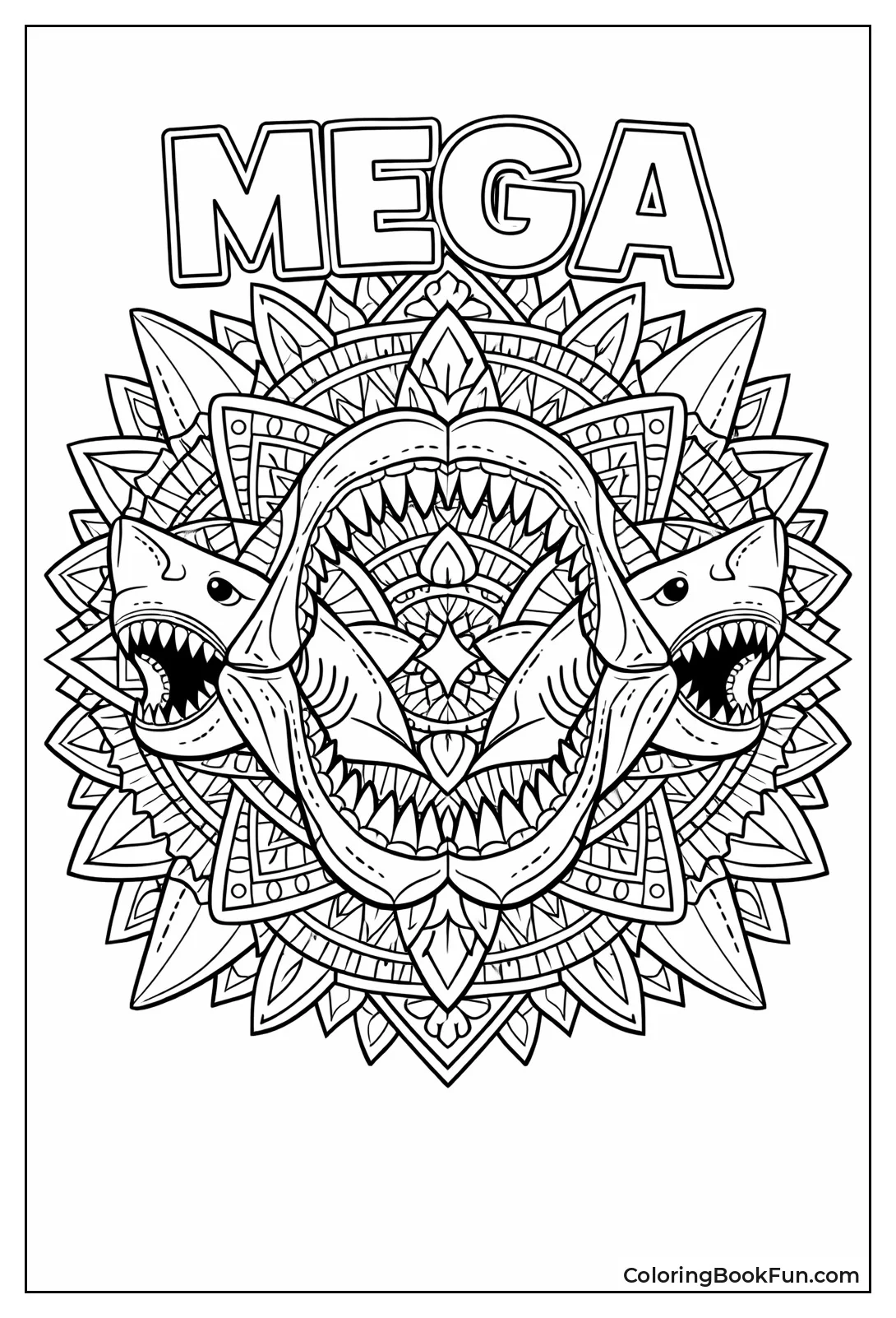 Megalodon Mandala Patterns