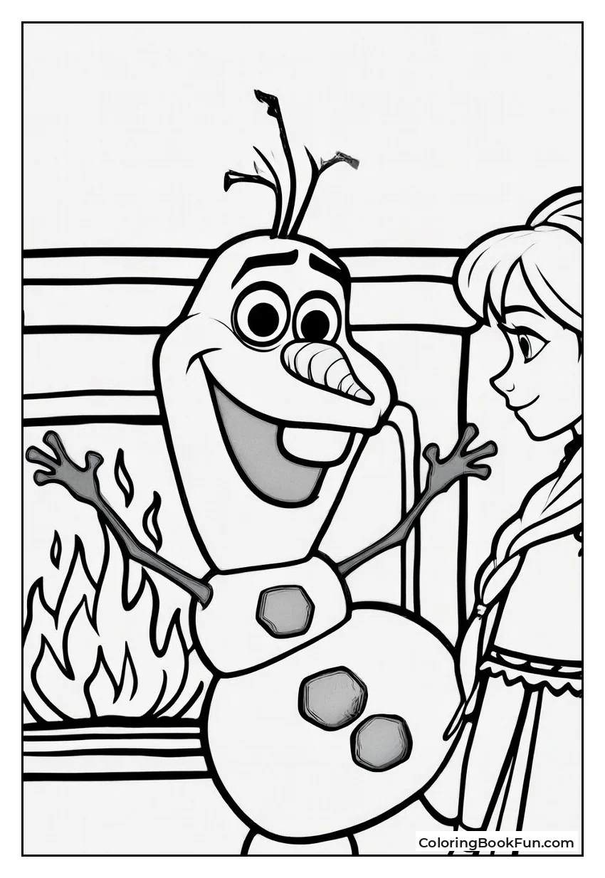 Melting Olaf by Fire