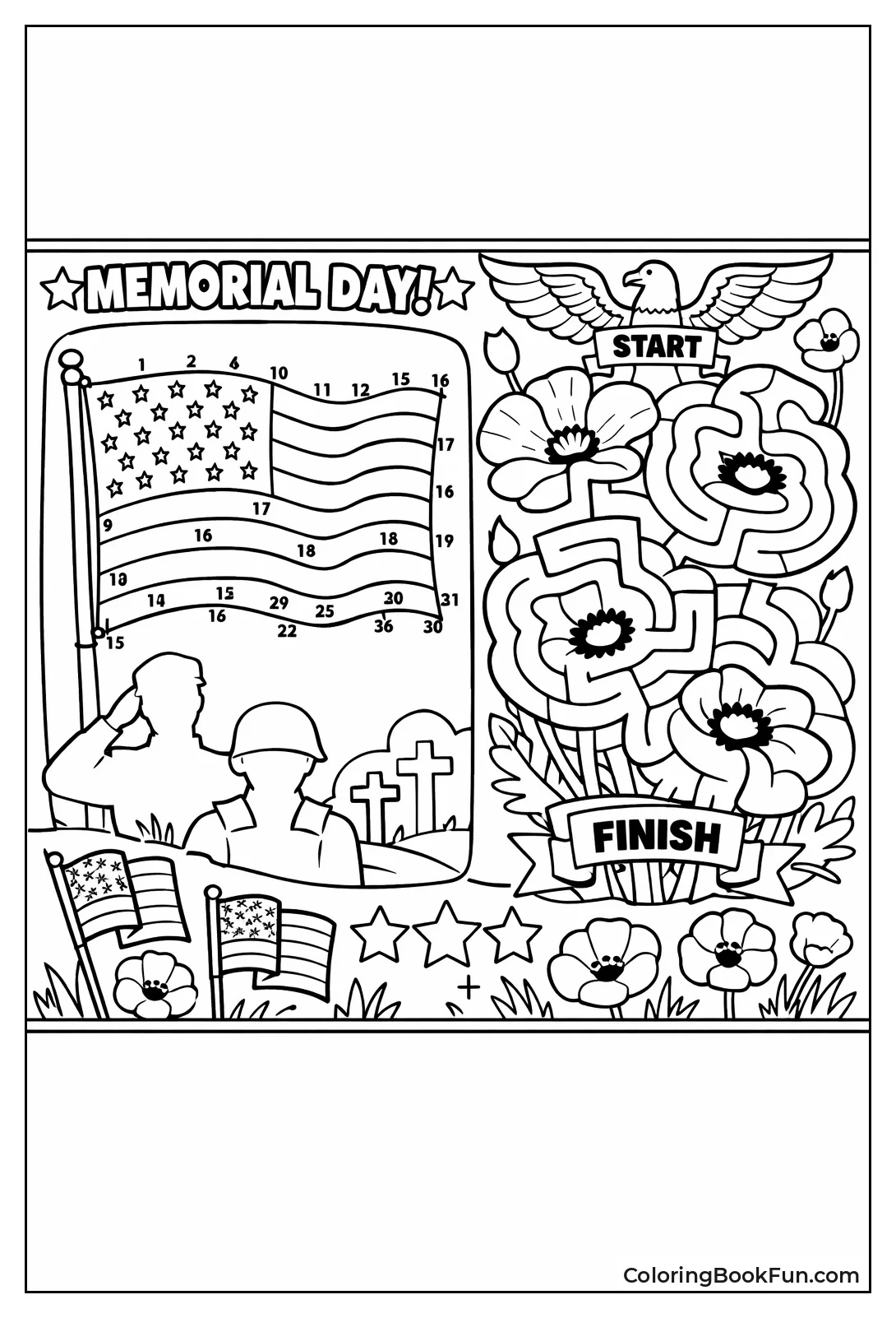 Connect Dots Flags and Mazes