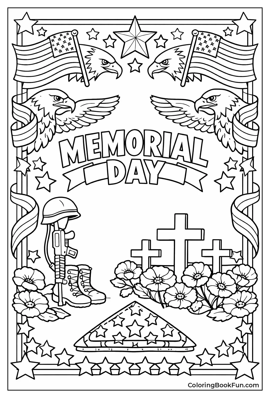 Frame of Flags and Eagles