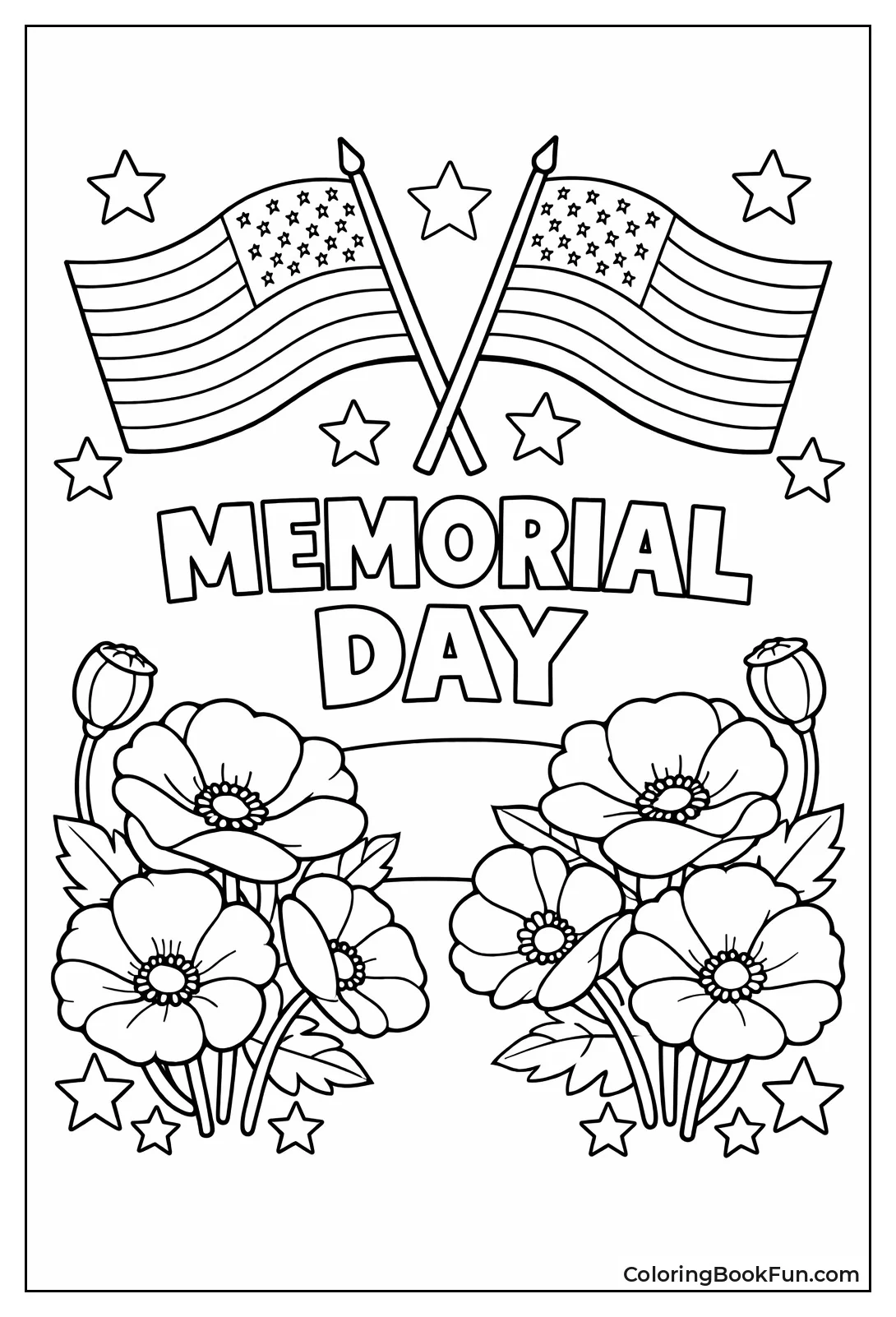 Simple Flags and Poppies