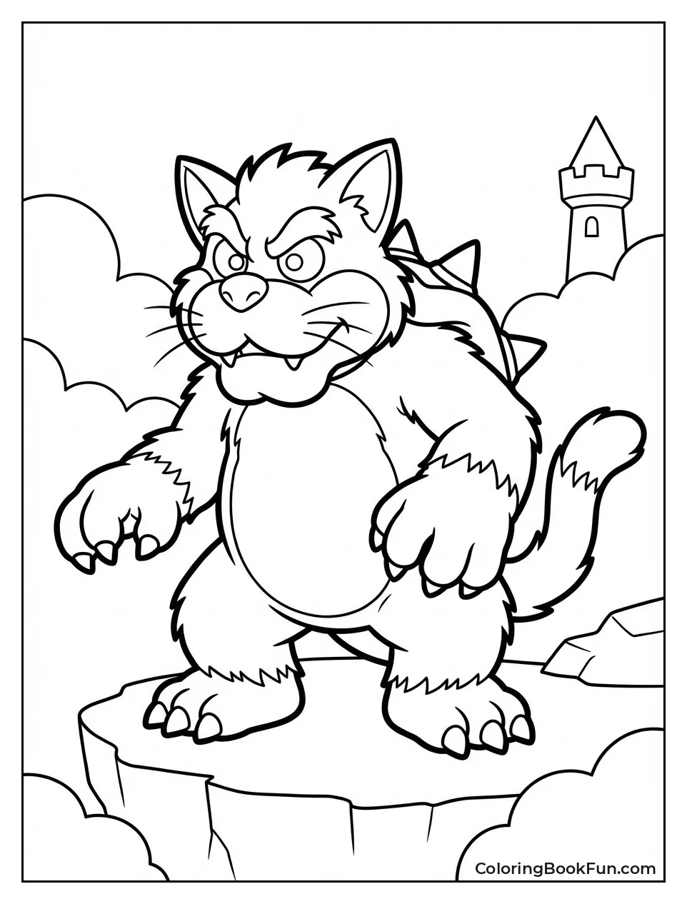 Meowser Cat Bowser Glows