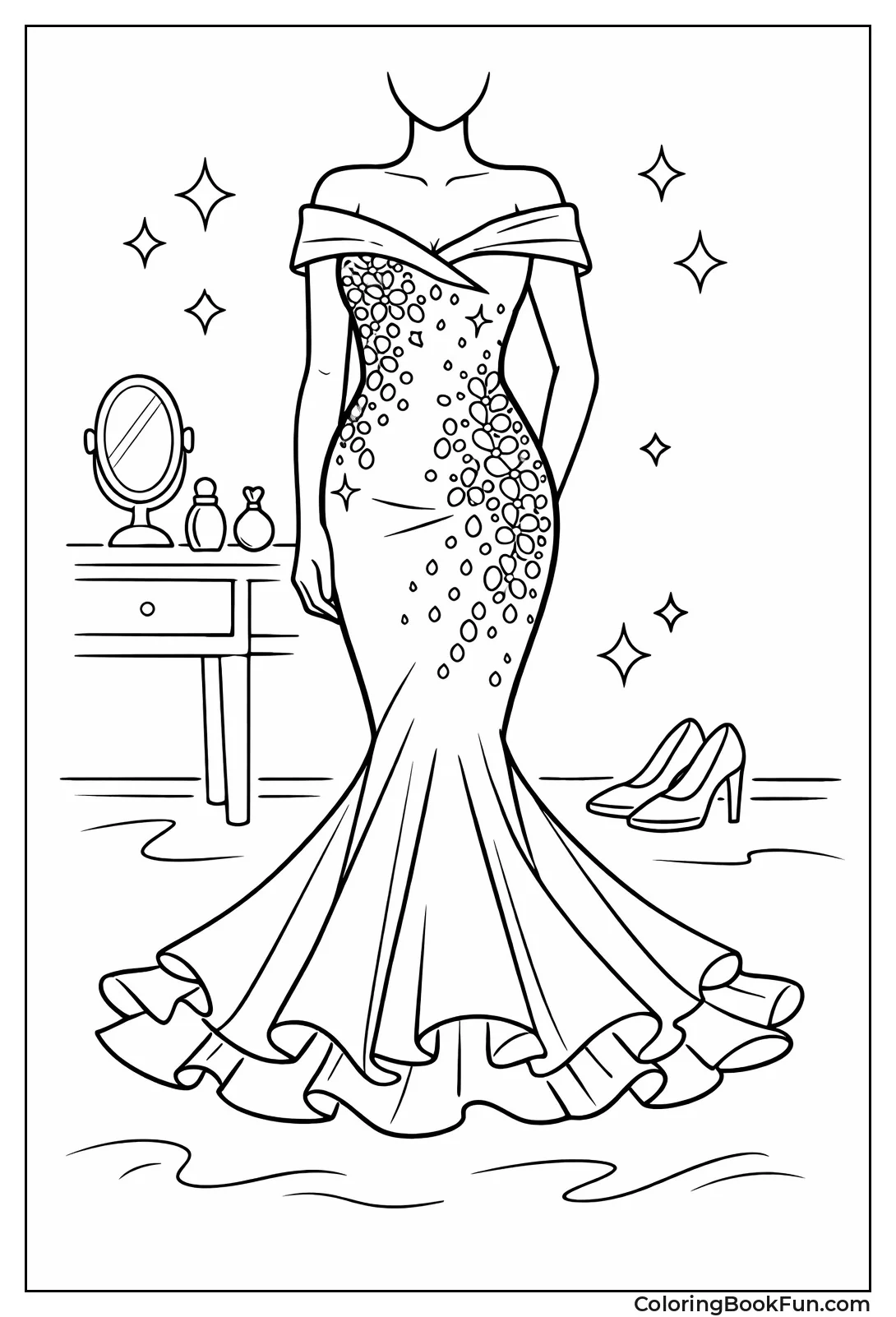 Mermaid Silhouette Dress