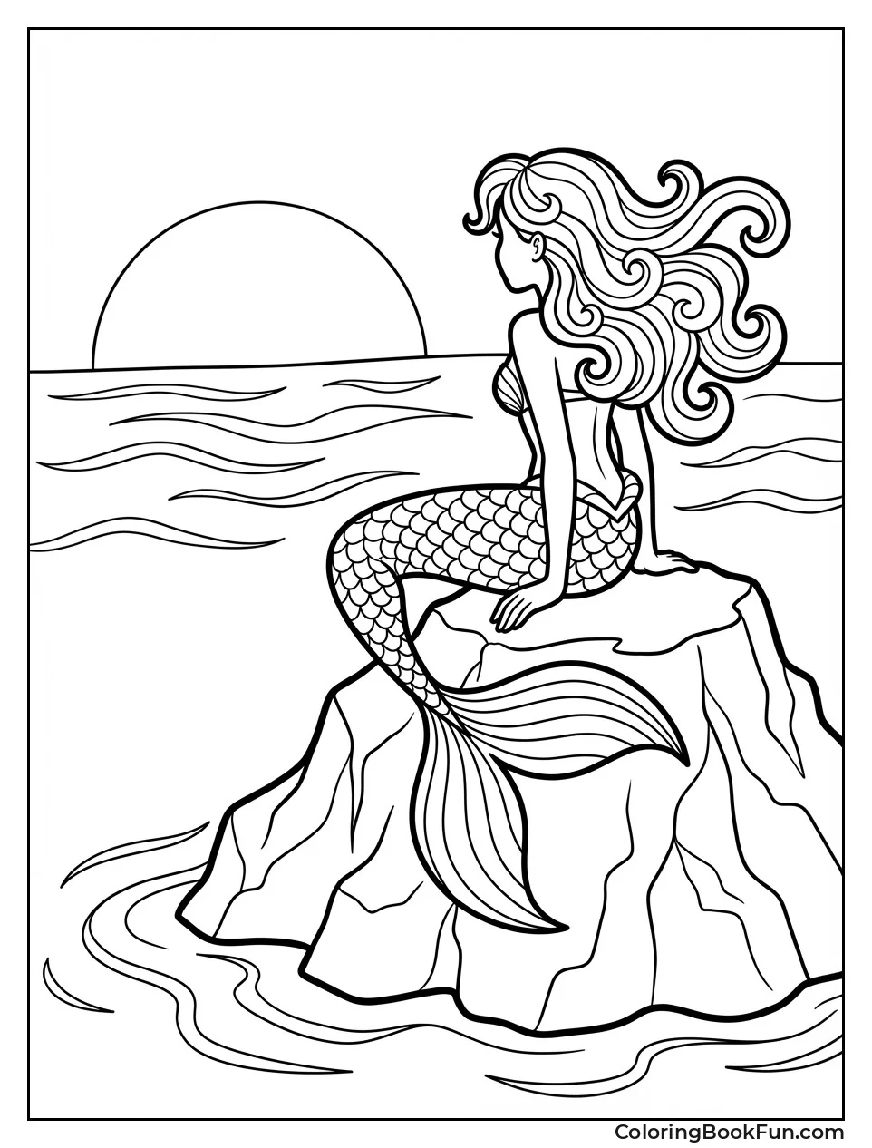 Mermaid Dreaming at Sunset