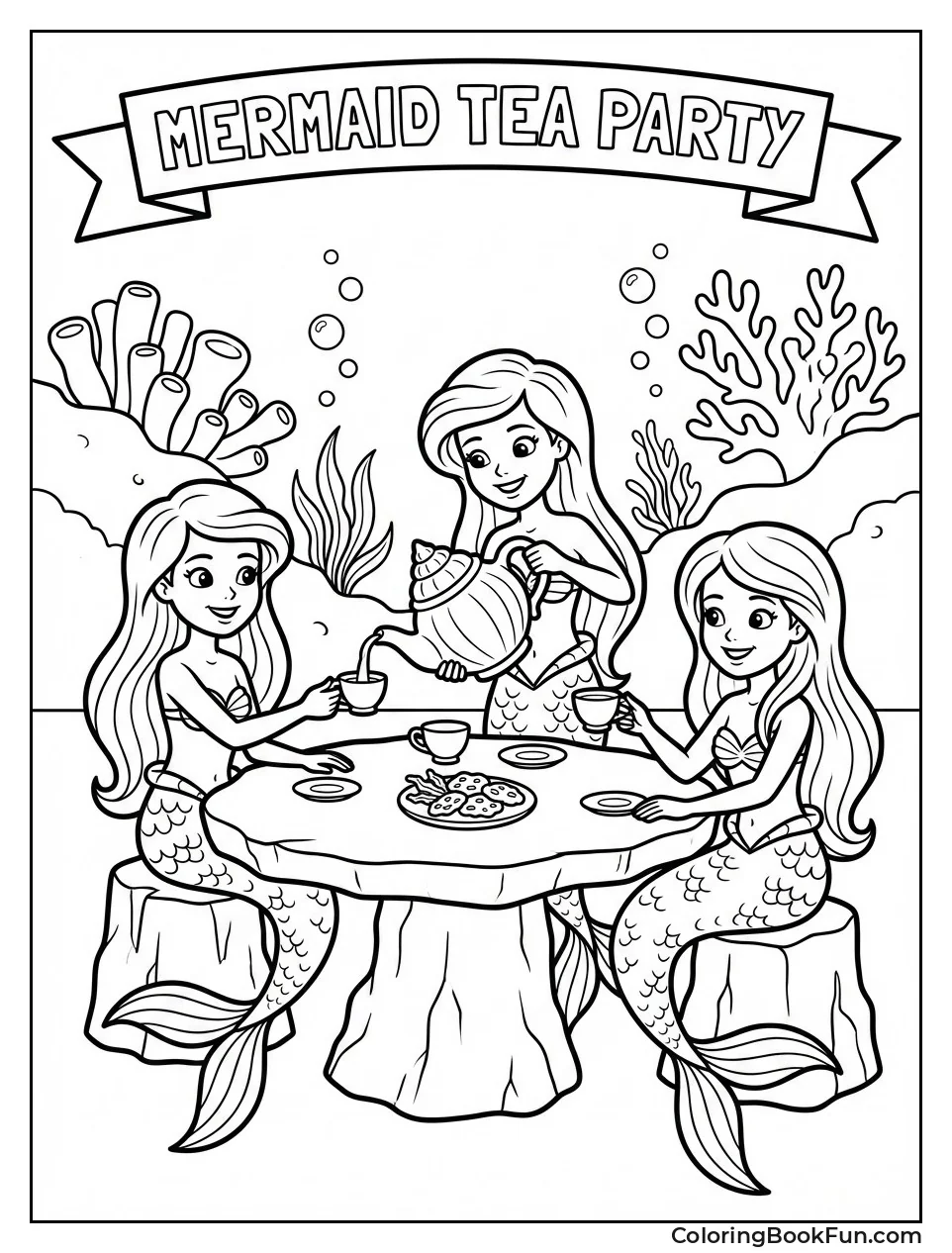 Mermaids at Tea Party
