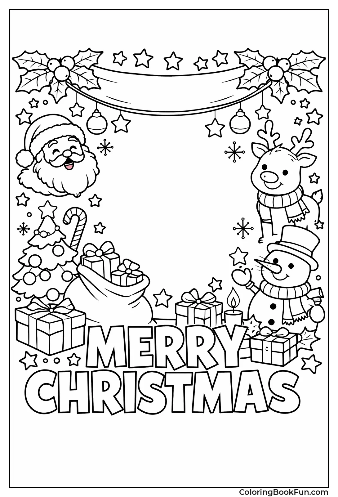 Banner Says Merry Christmas