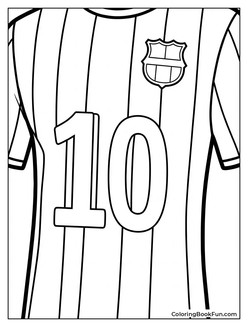 Barcelona Jersey Close-Up