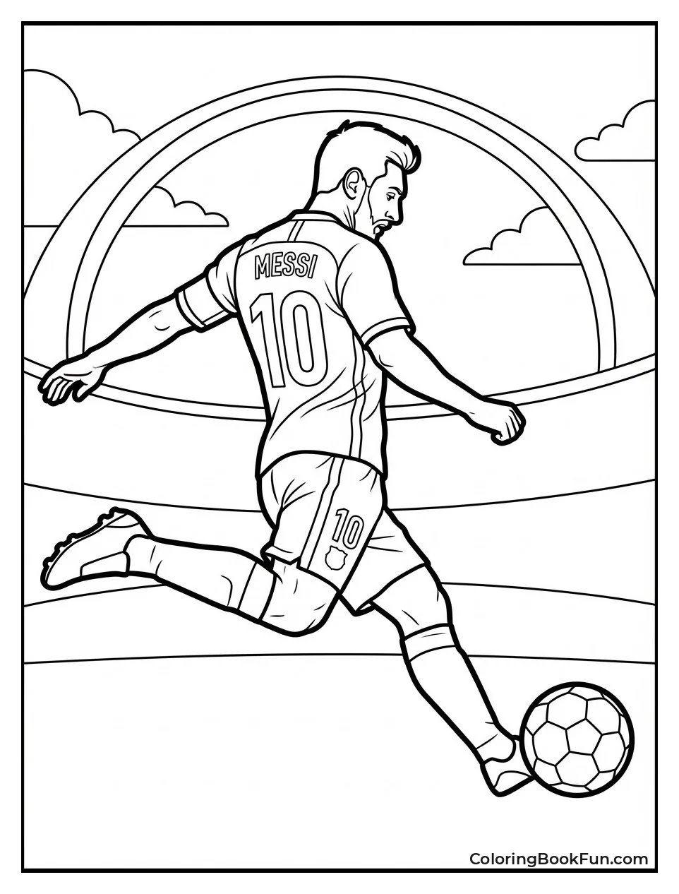 Messi Kicks Powerful Shot