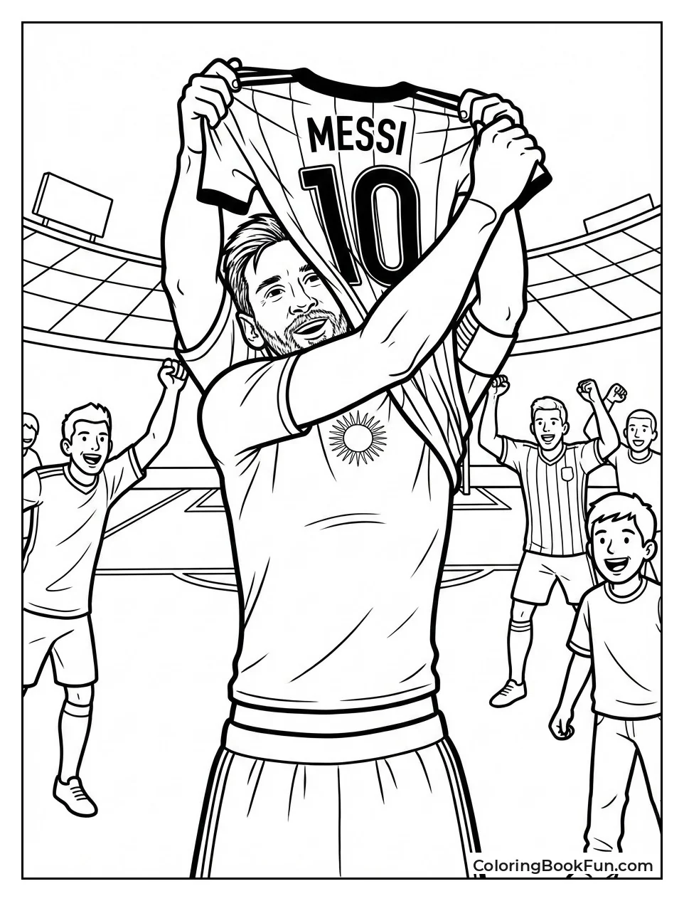 Messi Lifts Argentina Jersey