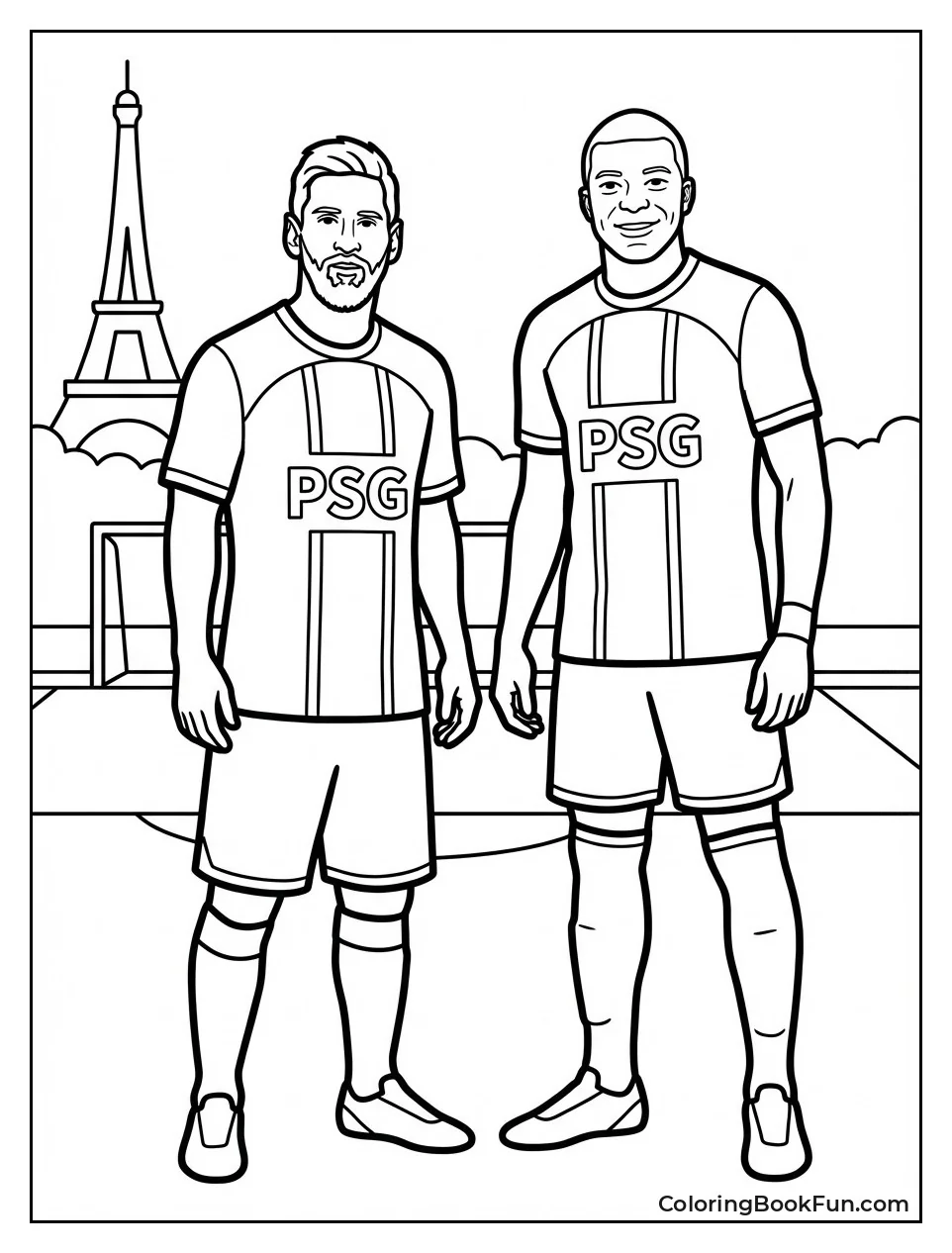 Messi and Mbappé PSG Duo