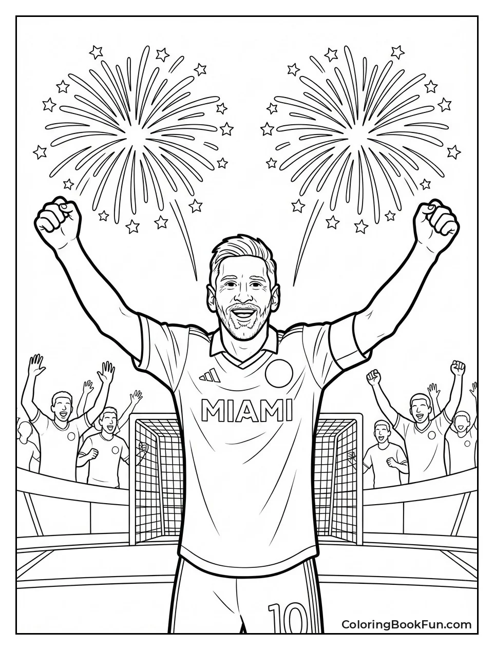 Messi Celebrates MLS Debut Goal