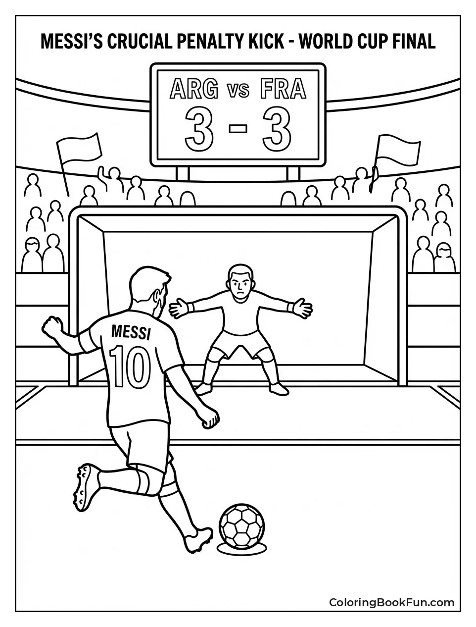 Messi Takes Penalty Kick