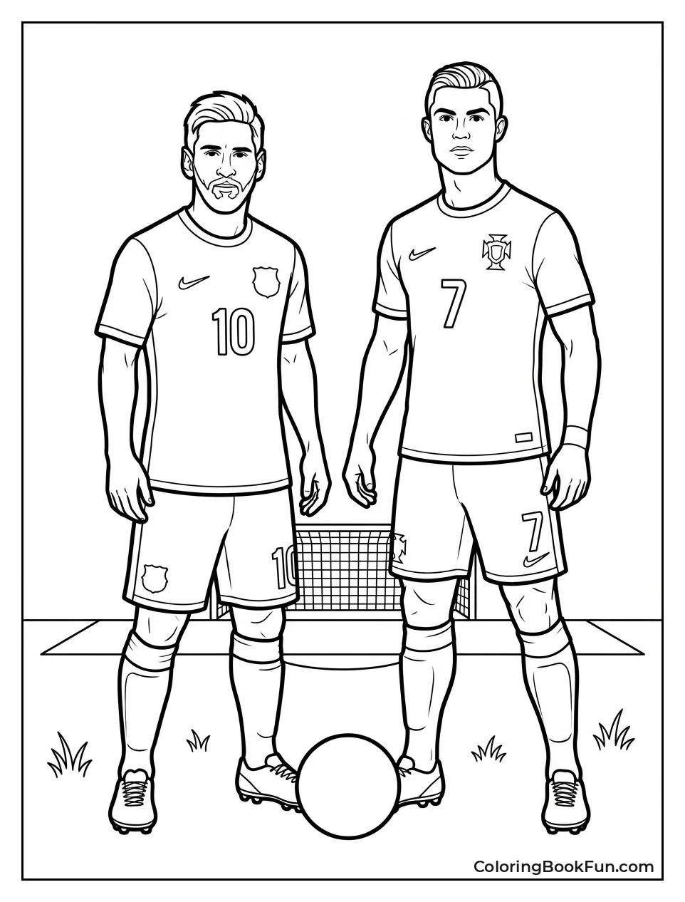 Messi Stands with Ronaldo