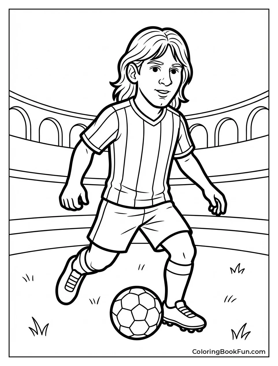 Young Messi in Barcelona Kit