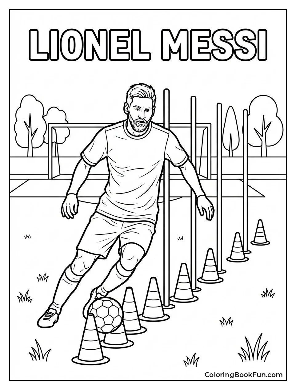 Messi Dribbles Training Cones