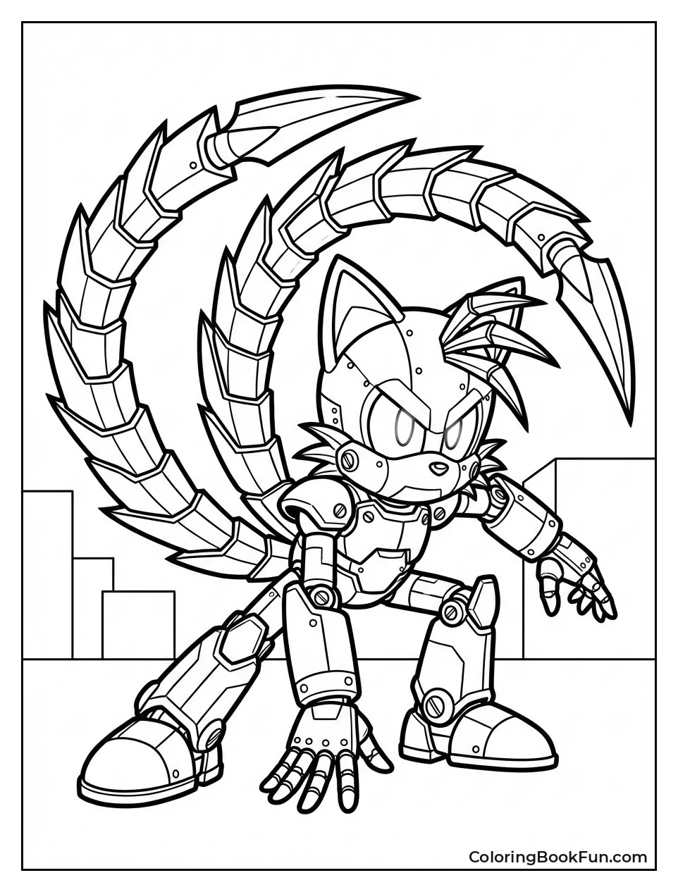 Metal Tails Poses Menacingly
