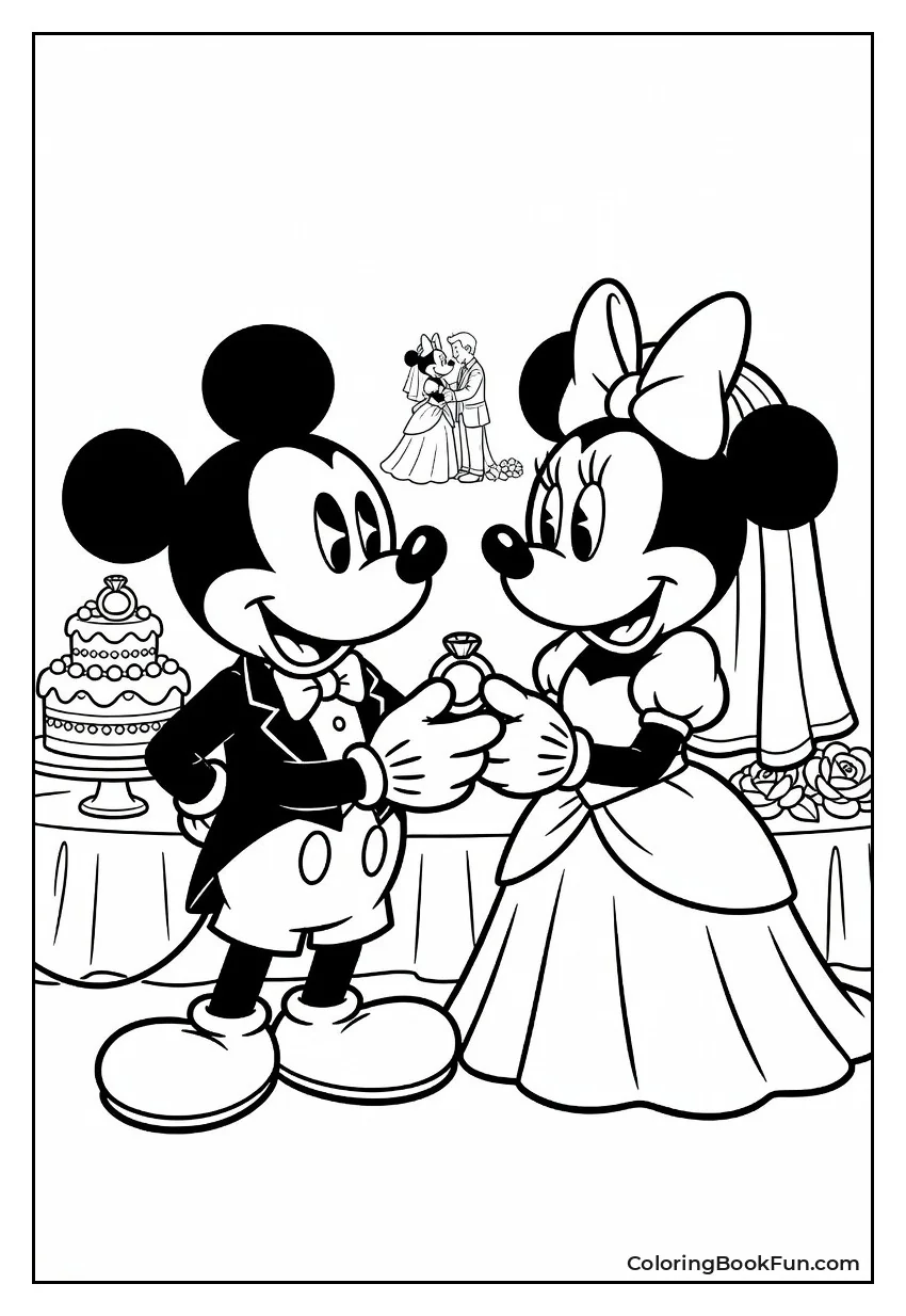 Mickey and Minnie Exchange Rings