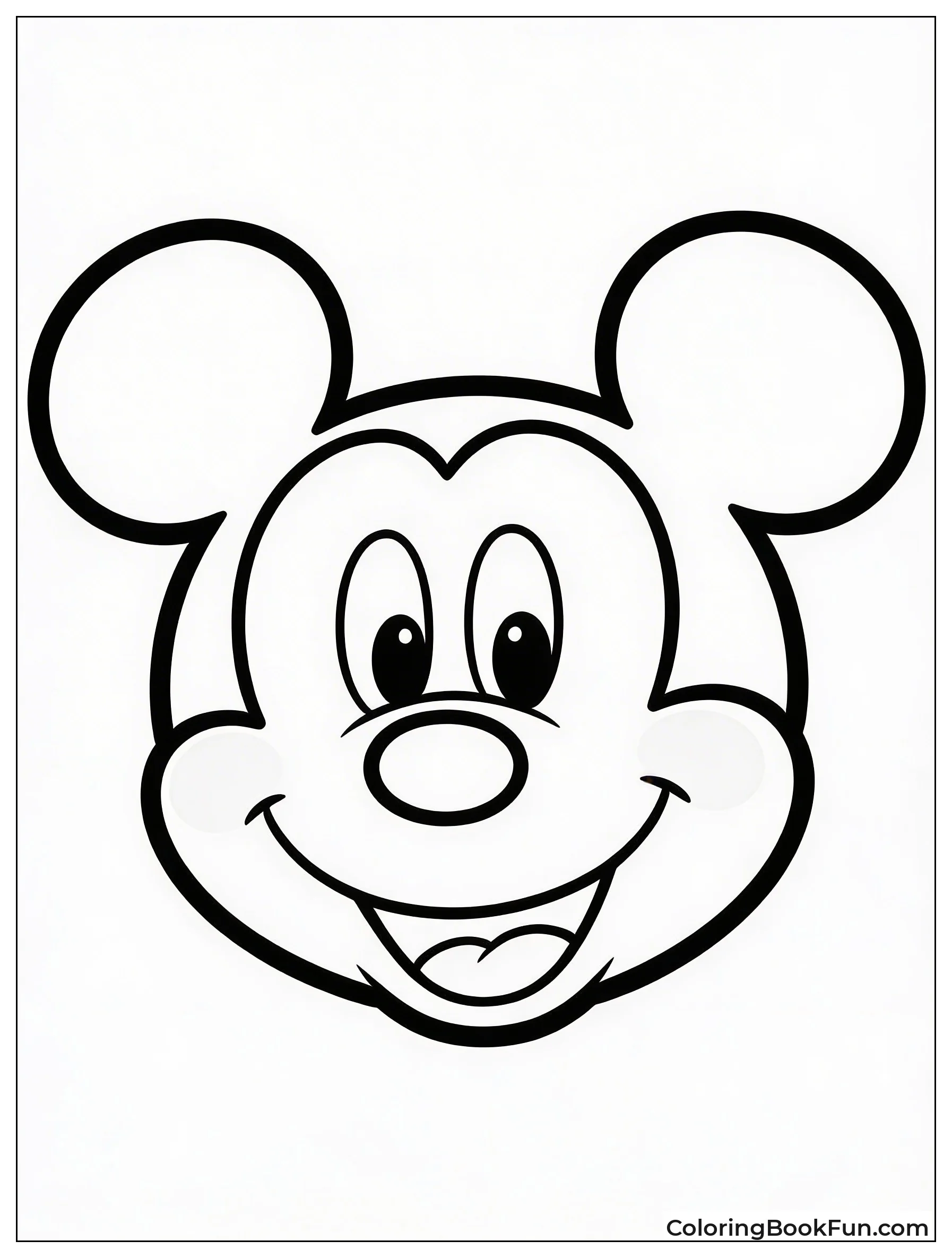 Mickey Mouse Emoji Head