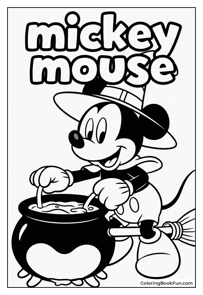 Witch Mickey Brews Potion