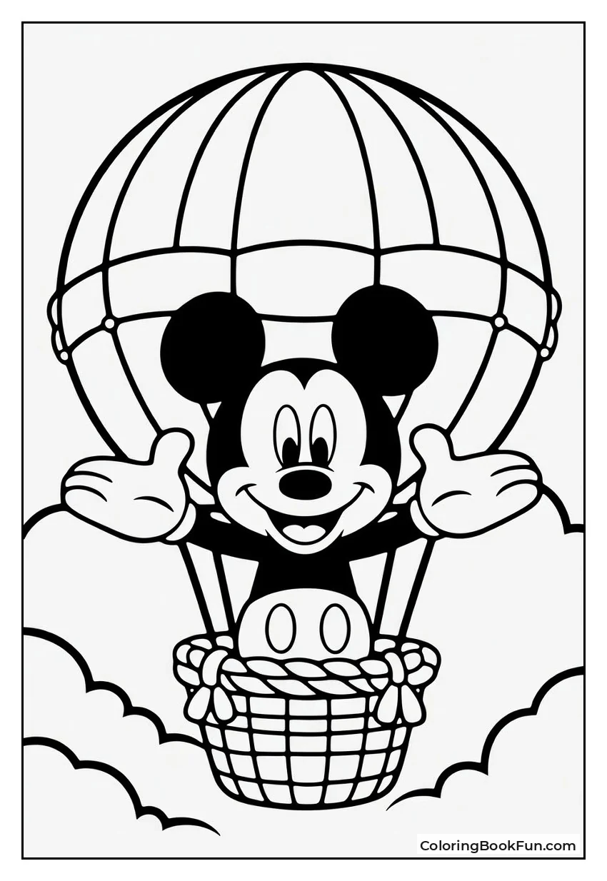 Mickey in Hot Air Balloon